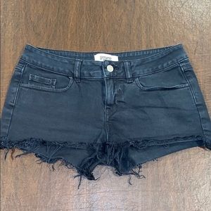 VS PINK Black Jean Shorts